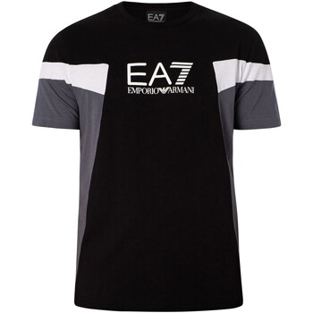Vêtements Homme T-shirts manches courtes Emporio Armani pelle EA7 T-shirt graphique Noir