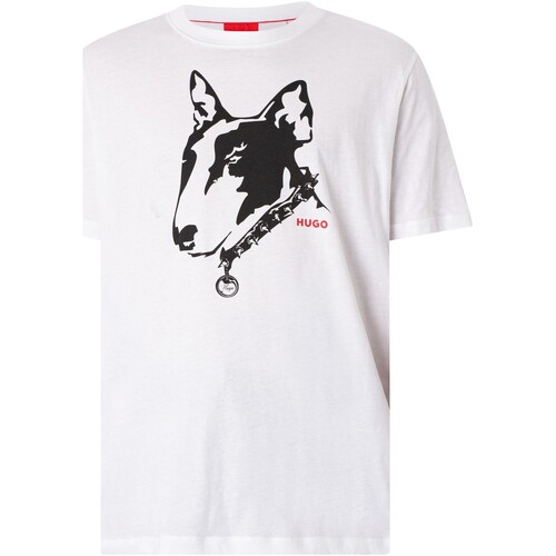 Vêtements Homme T-shirts manches con BOSS Damock T-shirt graphique Blanc