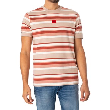 Vêtements Homme T-shirts manches courtes BOSS T-shirt Diragolino Rose