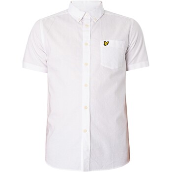 Vêtements Homme Chemises manches courtes Lyle & Scott Chemise Oxford à manches courtes Blanc
