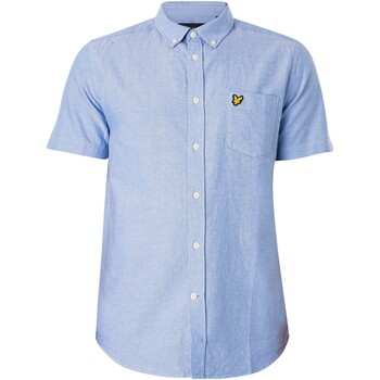 Vêtements Homme Chemises manches courtes Lyle & Scott Chemise Oxford à manches courtes Bleu