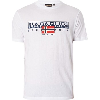 Vêtements Homme T-shirts manches courtes Napapijri T-shirt Aylmer Blanc