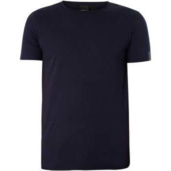 Vêtements Homme Porte-Documents / Serviettes Replay T-shirt à logo sur les manches carrées Bleu