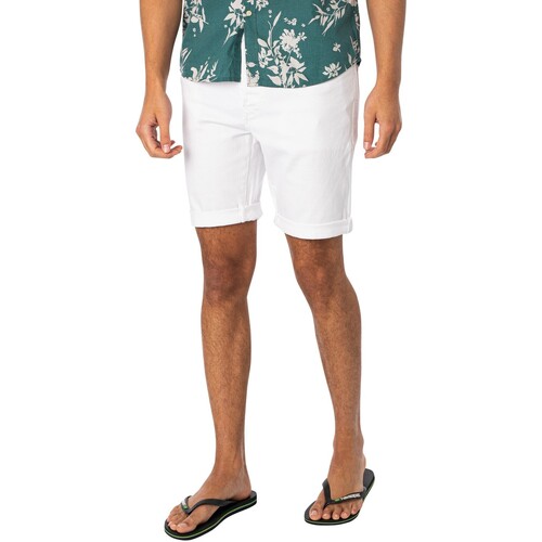 Vêtements Homme Back Shorts / Bermudas Replay Short en jean RBJ.981 Blanc