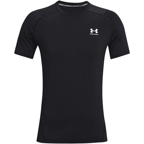 Vêtements Homme T-shirts manches courtes Under Hoodie Armour HeatGear T-shirt ajusté à manches courtes Noir