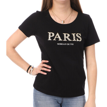 Vêtements Femme T-shirts manches courtes Morgan 241-DALILA Noir