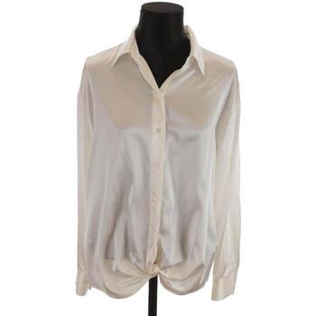 Vêtements Femme j10t8 Y82n | Mitica Pinko Blouse en soie Blanc