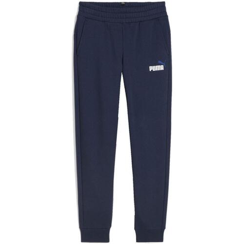 Vêtements Garçon Pantalons de survêtement Puma B ess+2 log pt fl cl Bleu