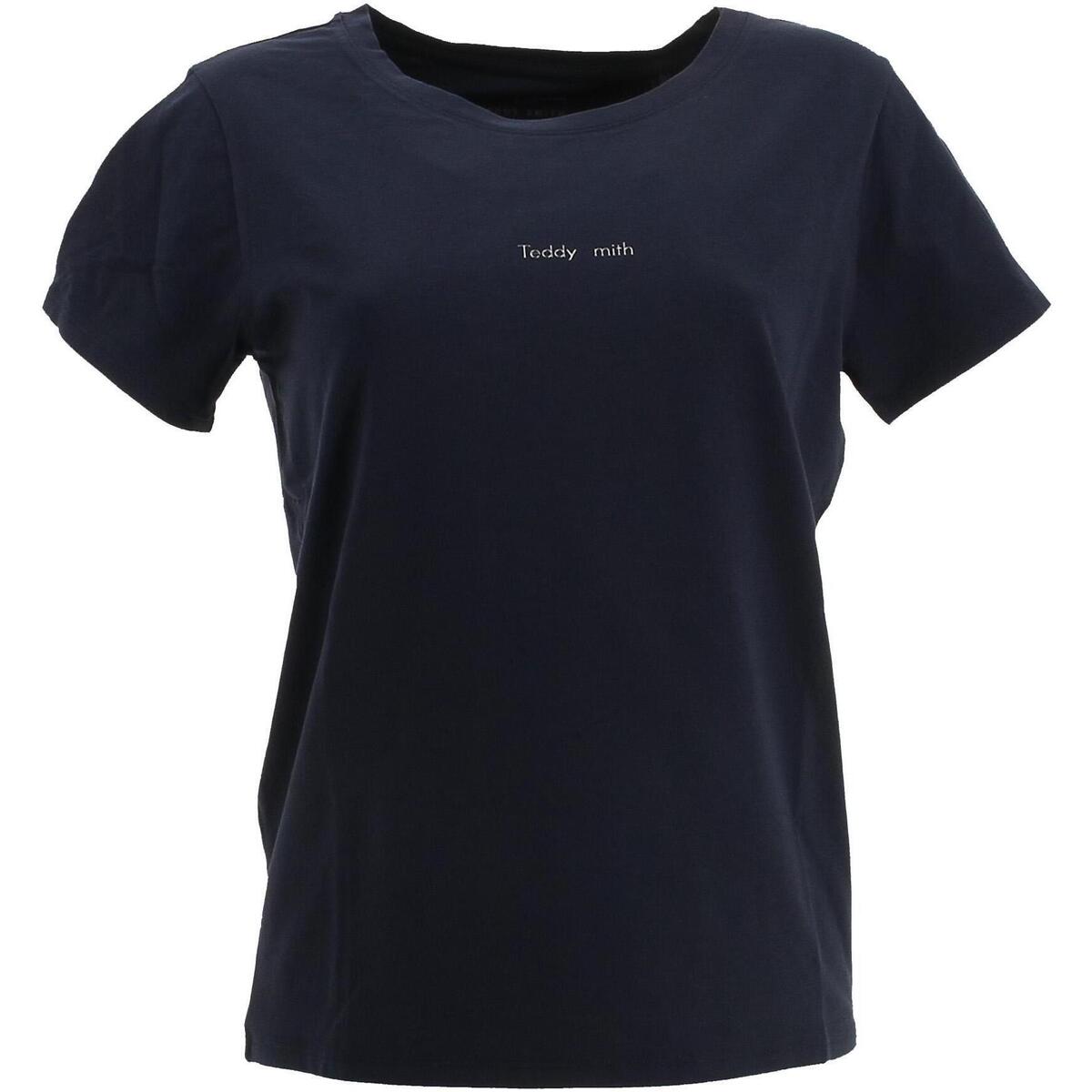 Vêtements Femme T-shirts manches courtes Teddy Smith T-ribelle mc Bleu