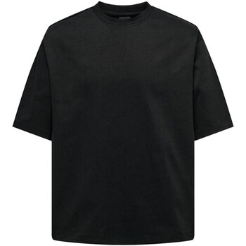 Vêtements Homme T-shirts manches courtes Only & Sons  22027787 Noir