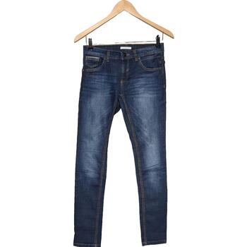 jeans promod  jean slim femme  34 - t0 - xs bleu 