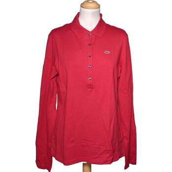 Vêtements Femme T-shirts & Polos Lacoste polo femme  46 - T6 - XXL Rouge Rouge