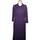 Vêtements Femme Robes longues Lacoste robe longue  46 - T6 - XXL Violet Violet