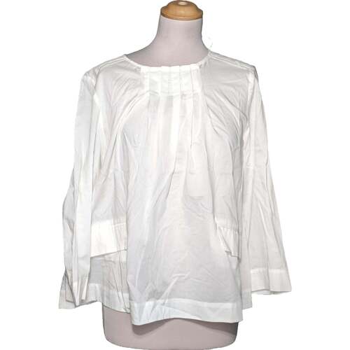 Vêtements Femme checked long-sleeved shirt Bianco Comptoir Des Cotonniers 40 - T3 - L Blanc