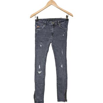 Vêtements Femme Jeans Zara jean slim femme  34 - T0 - XS Gris Gris