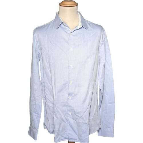 Vêtements Homme Chemises manches longues Carnet De Vol 42 - T4 - L/XL Bleu