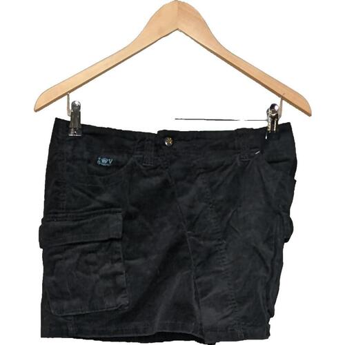 Vêtements Femme Jupes Pantalon Droit En Coton 36 - T1 - S Noir