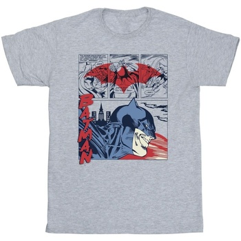 Vêtements Fille T-shirts manches longues Dc Comics Batman Comic Strip Gris