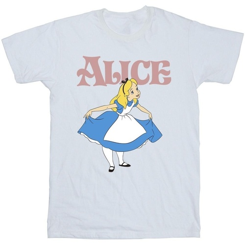 Vêtements Homme T-shirts manches longues Disney Alice In Wonderland Take A Bow Blanc