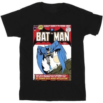 Vêtements Fille T-shirts manches longues Dc Comics Running Batman Cover Noir