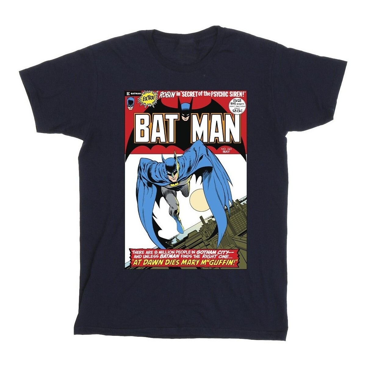Vêtements Fille T-shirts manches longues Dc Comics Running Batman Cover Bleu