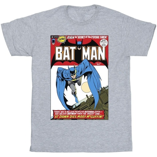 Vêtements Fille T-shirts manches longues Dc Comics Running Batman Cover Gris
