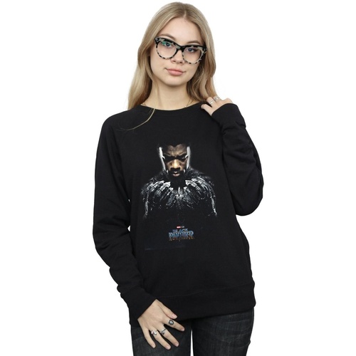 Vêtements Femme Sweats Marvel Black Panther T'Challa Poster Noir