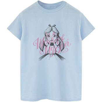 Vêtements Homme T-shirts manches longues Disney Alice In Wonderland In A World Of My Own Bleu