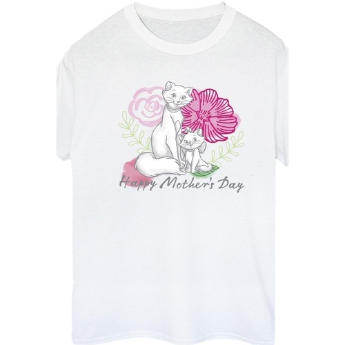 Vêtements Femme T-shirts manches longues Disney The Aristocats Mother's Day Blanc