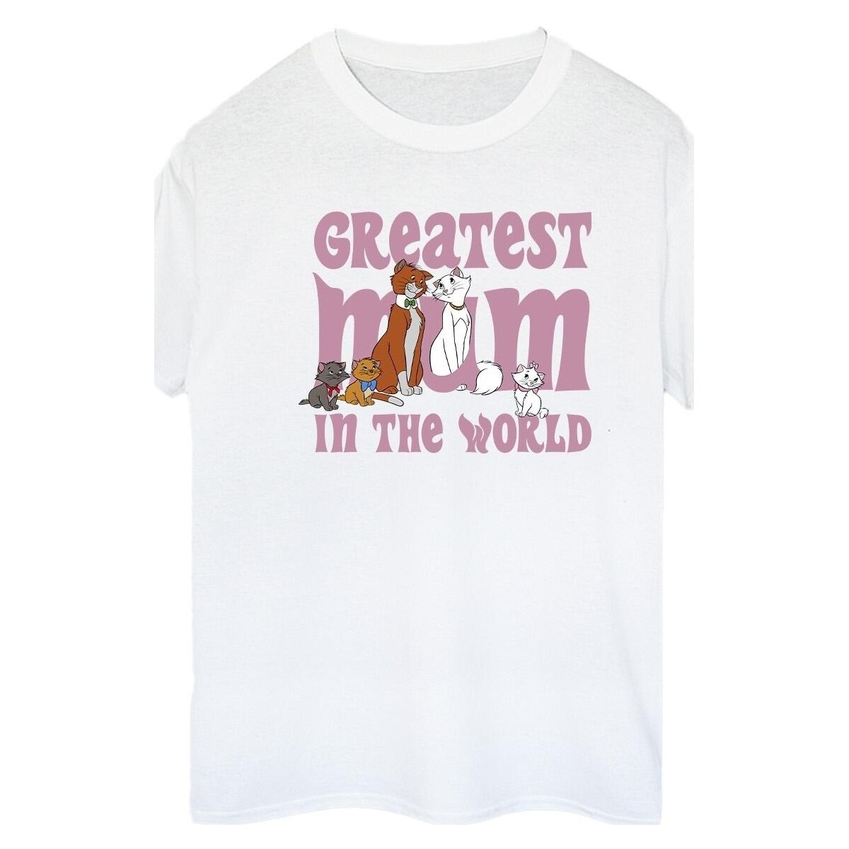 Vêtements Femme T-shirts manches longues Disney The Aristocats Greatest Mum Blanc