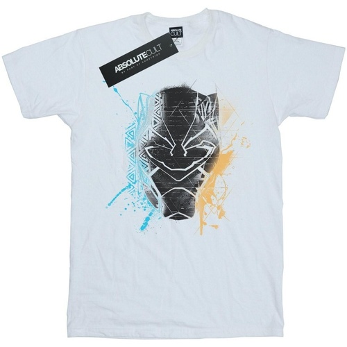 Vêtements Fille T-shirts manches longues Marvel Black Panther Splash Blanc