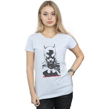 Vêtements Femme T-shirts manches longues Dc Comics Batman Solid Stare Gris