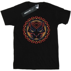 Vêtements Fille T-shirts manches longues Marvel Black Panther Tribal Panther Icon Noir