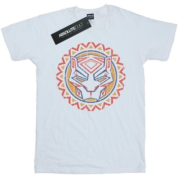 Vêtements Fille T-shirts manches longues Marvel Black Panther Tribal Panther Icon Blanc
