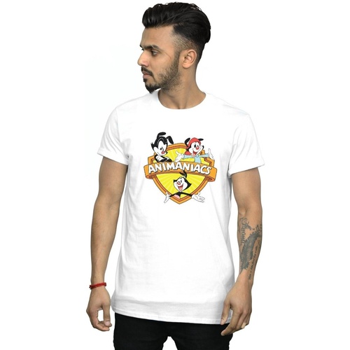 Vêtements Homme T-shirts manches longues Animaniacs Logo Crest Blanc