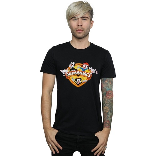 Vêtements Homme T-shirts manches longues Animaniacs Group Shield Noir