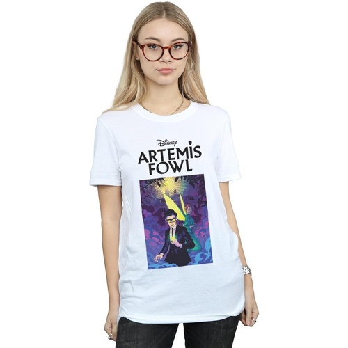 Vêtements Femme T-shirts manches longues Disney Artemis Fowl Book Cover Blanc