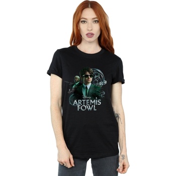 Vêtements Femme T-shirts manches longues Disney Artemis Fowl Butler Poster Noir