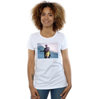 Vêtements Femme T-shirts manches longues Dc Comics Batman TV Series Surfing Still Blanc