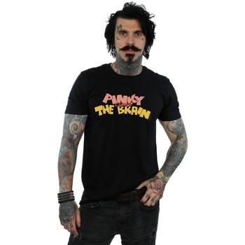 Vêtements Homme T-shirts manches longues Animaniacs Pinky And The Brain Logo Noir