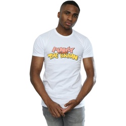 Vêtements Homme T-shirts manches longues Animaniacs Pinky And The Brain Logo Blanc