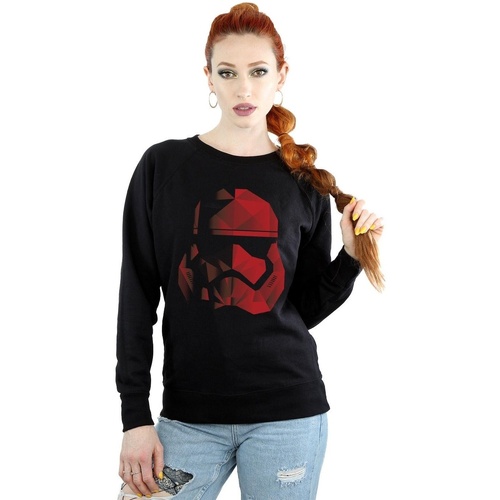 Vêtements Femme Sweats Disney The Last Jedi Stormtrooper Red Cubist Helmet Noir