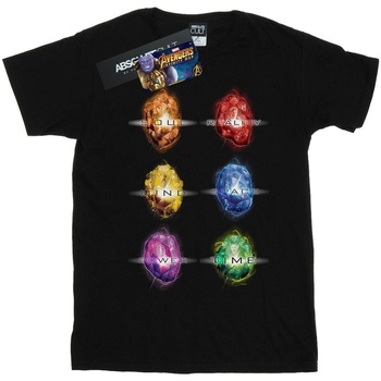 Vêtements Femme T-shirts manches longues Marvel Avengers Infinity War Infinity Stones Noir