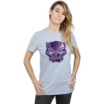 Vêtements Femme T-shirts manches longues Marvel Avengers Infinity War Black Panther Geometric Gris