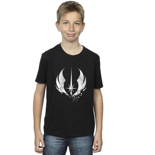 Vêtements Garçon T-shirts manches courtes Disney Obi-Wan Kenobi Order Fractured Noir