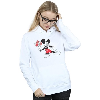 Vêtements Femme Sweats Disney Mickey Mouse Flowers Blanc