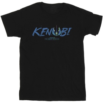 Vêtements Fille T-shirts manches longues Star Wars: Obi-Wan Kenobi Painted Front Noir