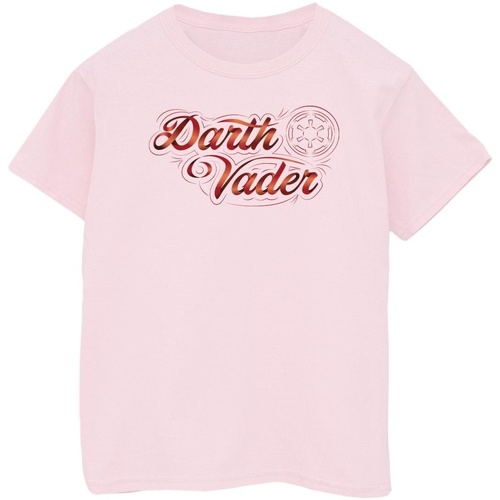 Vêtements Fille T-shirts manches longues Disney Obi-Wan Kenobi Darth Vader Ribbon Font Rouge
