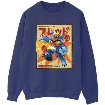 Vêtements Femme Sweats Disney HIIT tie dye sweatshirt Newspaper Bleu