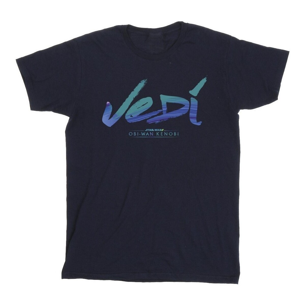 Vêtements Fille T-shirts manches longues Disney Obi-Wan Kenobi Jedi Painted Font Bleu